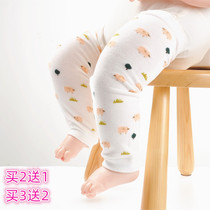 Baby spring and autumn cotton socks cover knee cap baby 0-1-3 years old loose mouth crawling leg pads toddler socks