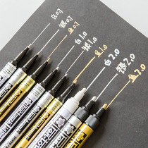 Japanese cherry blossom paint pen gold sign-in Pen Waterproof non-fading Platinum Pen silver pen signature pen star marker pen