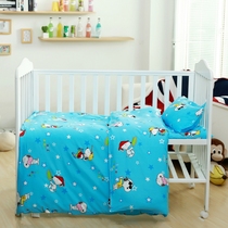 Cartoon Pure Cotton Cute Childrens Bed Accessories Kindergarten special kit Three sets of six pieces of cotton bedding