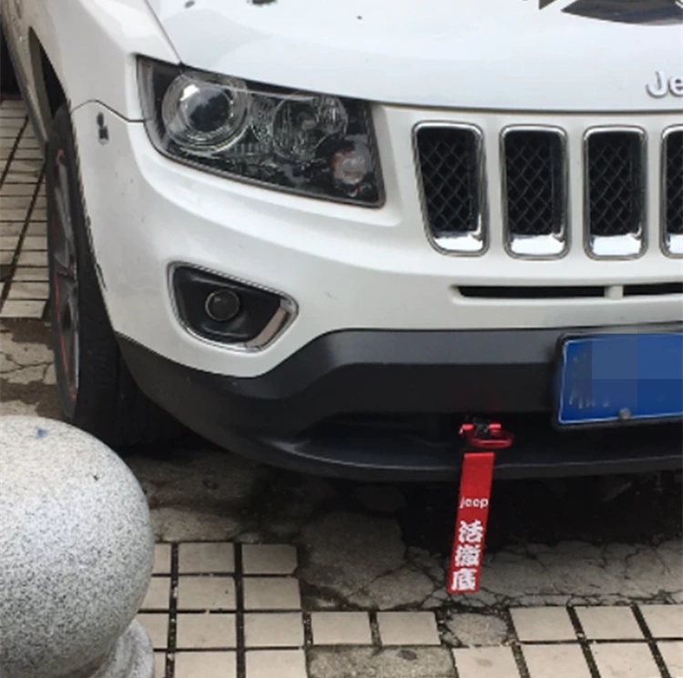 Xe sửa đổi trailer móc phía trước và phía sau thanh phổ trang trí vành đai vòng tow rope kéo móc trailer bìa chống va chạm móc