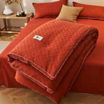 The varieg soybean protein fiber quilt is thickened by the core all-cotton pure cotton