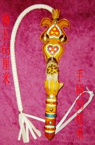 Whip cowhide braided rope sheep hoof handle