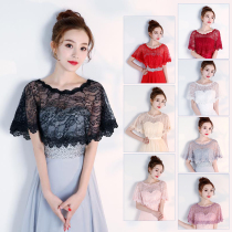 2019 new dress shawl summer thin lace cloak bridal wedding dress bridesmaids in gauze multicolor