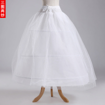 Special bride wedding skirt brace three steel two yarn super canopy inner petticoat wedding dress lining factory outlet