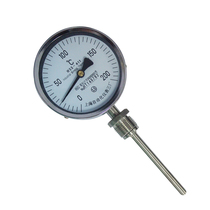 WSS-301 bimetal thermometer universal external thread connector Shanghai instrument manufacturer price installation