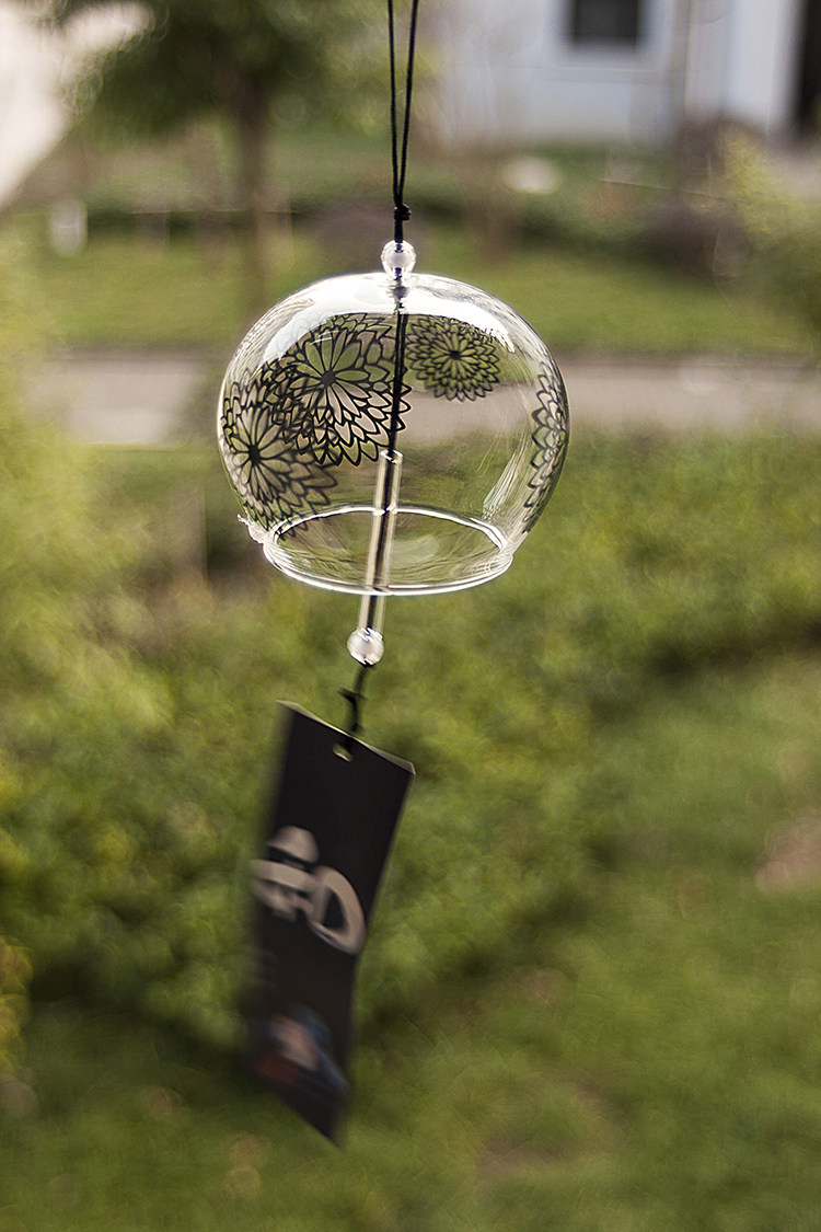 家居装饰日式江户和风挂饰车饰门饰礼品雪冰晶江户玻璃风铃