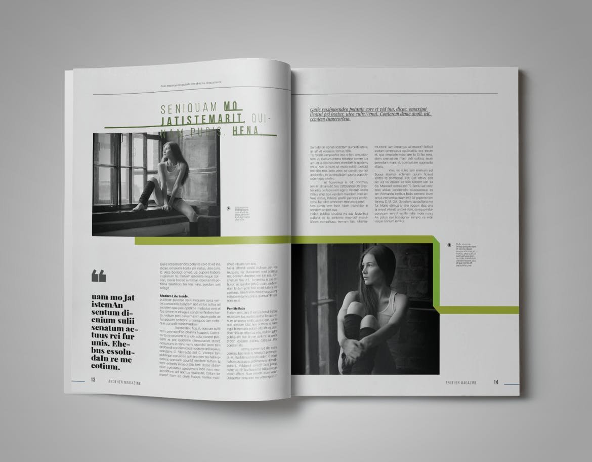 时尚生活方式杂志版式设计模板lifestyleindesignmagazinetemplate