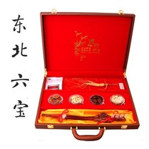 New Northeast specialty Changbai Mountain ginseng ginseng forest ginseng deer antler whip piece set meal wine gift for elders