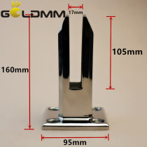Export Australia special swimming pool column glass clamp 304 stainless steel glass clamp