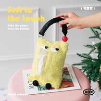 Car tissue box home creative and interesting car hanging tissue box kitchen large capacity portable napkin set