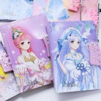 Password This versatile fingerprint girl has a password with lock princess Primary school children with a cute gift with a pen