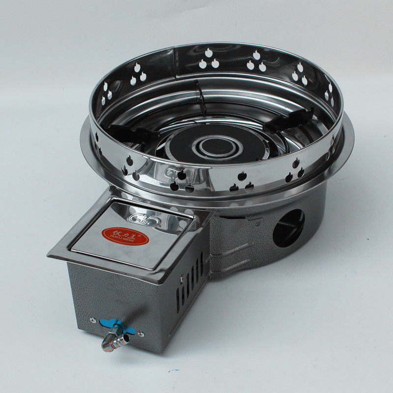酒店大排档宵夜档豪华型火锅炉灶具 嵌入式火锅灶商用煤气灶