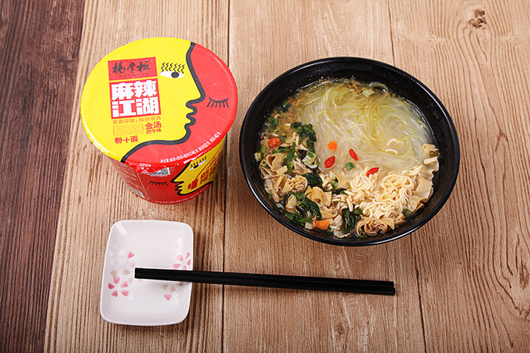 杨掌柜麻辣江湖粉加面方便粉丝泡面速食夜宵3种口味6桶装24包邮