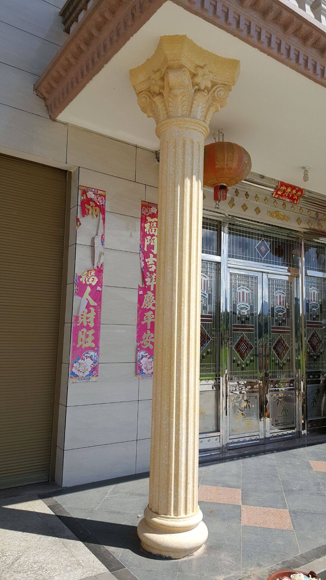 grc欧式构件现浇abs加厚塑钢圆形罗马柱模具大门水泥柱子栏杆模具