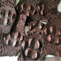 DIY special leather leather brown fish head bone leather material 6 pieces head bone side corner stock handicraft inlay decoration