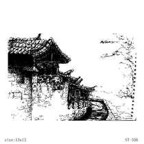 scrapbook DIY photo album Card Handbook finished seal transparent seal stamp construction ST-356