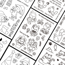 Scrapbook DIY photo album card transparent stamp silicone seal Crystal seal cartoon series New7