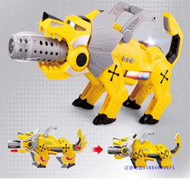 New sound and light toy gun Gatling voice gun Lion King mechanical deformation electric light music boy puzzle