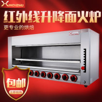 Large ten-head commercial gas oven Infrared surface stove multi-function special oven liquefied gas baking oven