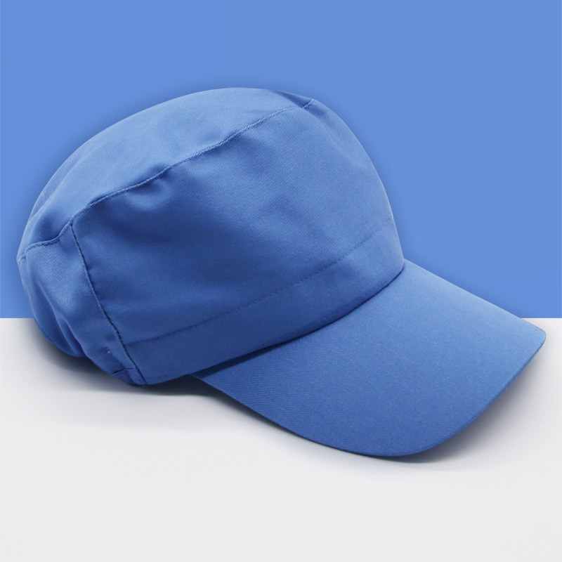 无纺布厨师帽可调节帽子男女工人厨师女款护发防掉头发鸭舌工作帽