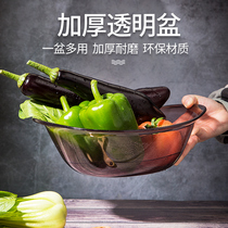 Japanese-style transparent plastic basin Beauty salon washbasin Small raspberry wash private parts Female wash ass basin Student dormitory washbasin