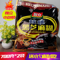 Intelligence walnut black sesame paste 700gx2 bags (34 packets) Instant nutritious breakfast free spoon