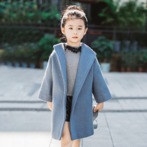 Girls coat 2021 new foreign air Korean version Princess of Korean Coats Nicely Children Fur Thickened Fashion Middle