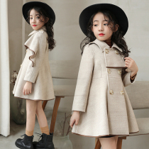 Girls fur coat of coat 2021 new thickened princess longs for foreign air fashion Inn wind thickened