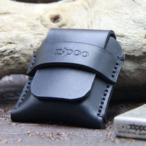 Zippo bag leather case Lighter accessories Fire machine protective case Cowhide vintage fire machine case Leather handmade case