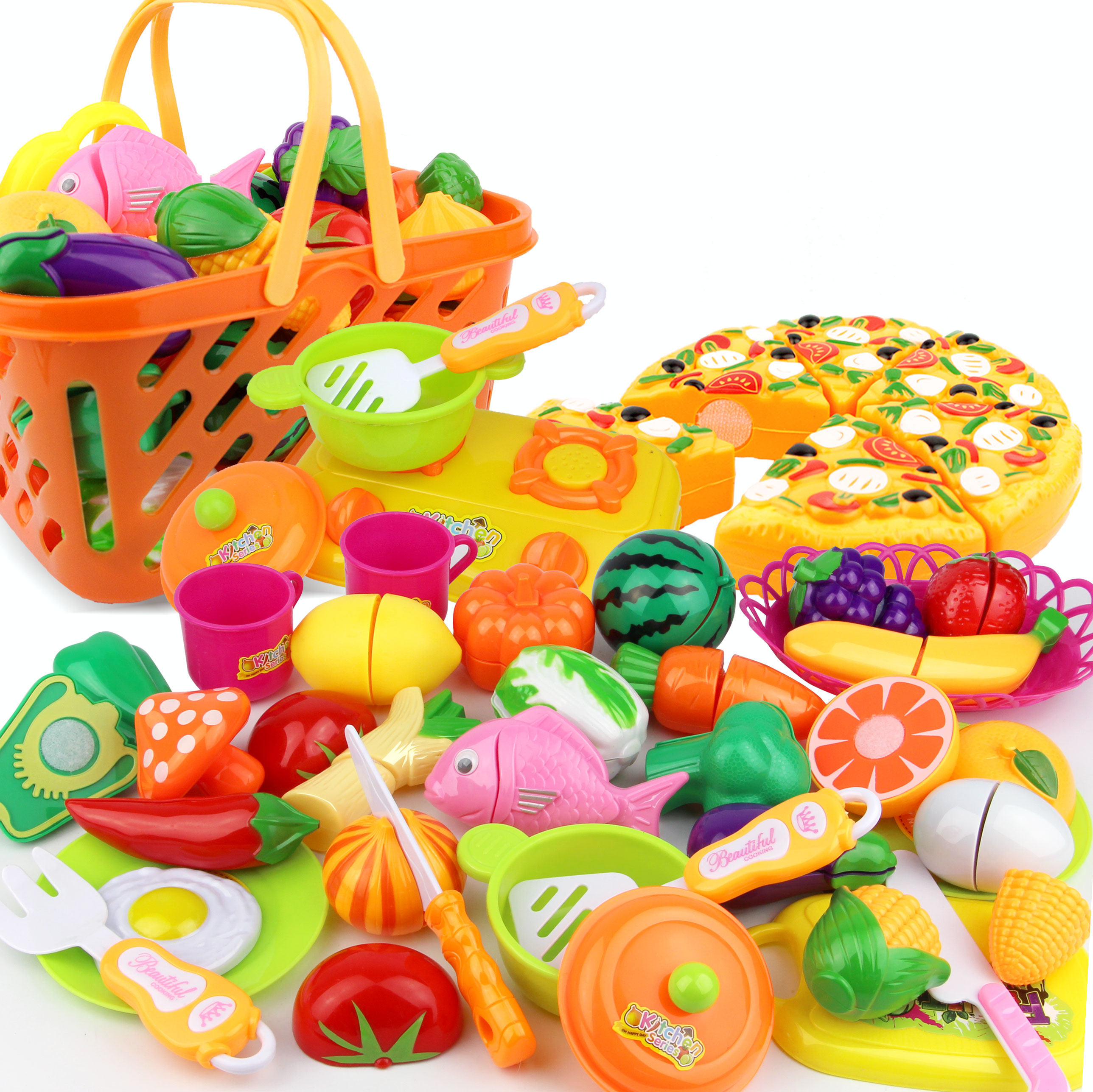 儿童过家家切水果玩具 女孩做饭过家家厨房玩具宝宝厨具餐具套装