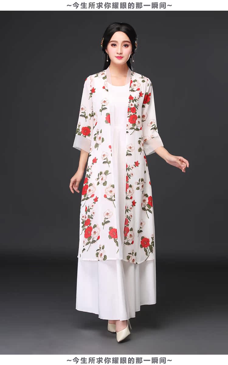 2017夏新款中式防晒衣女士中长款雪纺空调服