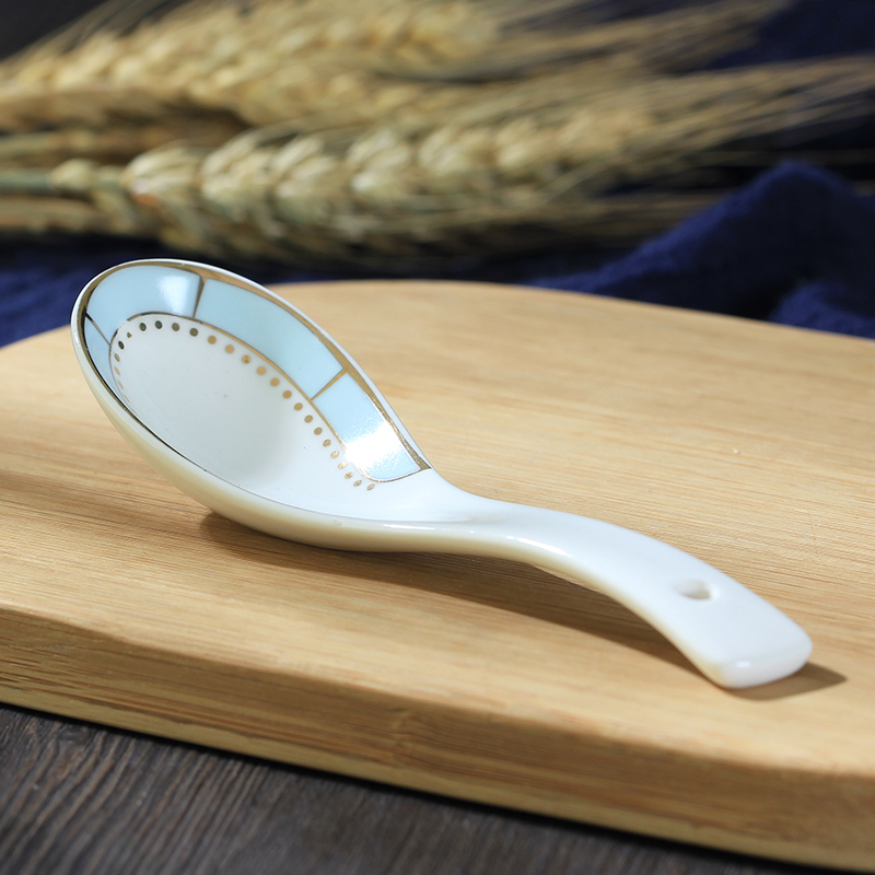 Ipads China ultimately responds soup spoon of jingdezhen ceramic household small spoon, restaurant, small spoon, creative contracted to eat small spoon 2 only