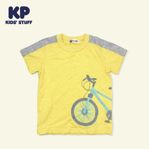 KP childrens clothing spring and summer casual fashion counter with the same childrens boys short-sleeved T-shirt shirt casual clothes B1812200L