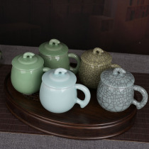 Boutique circulation of thousands of Young Ceramic Four Seasons Cup Creative Ceramic Drink Tea Cup with Office Tea Cup Coffee Cup