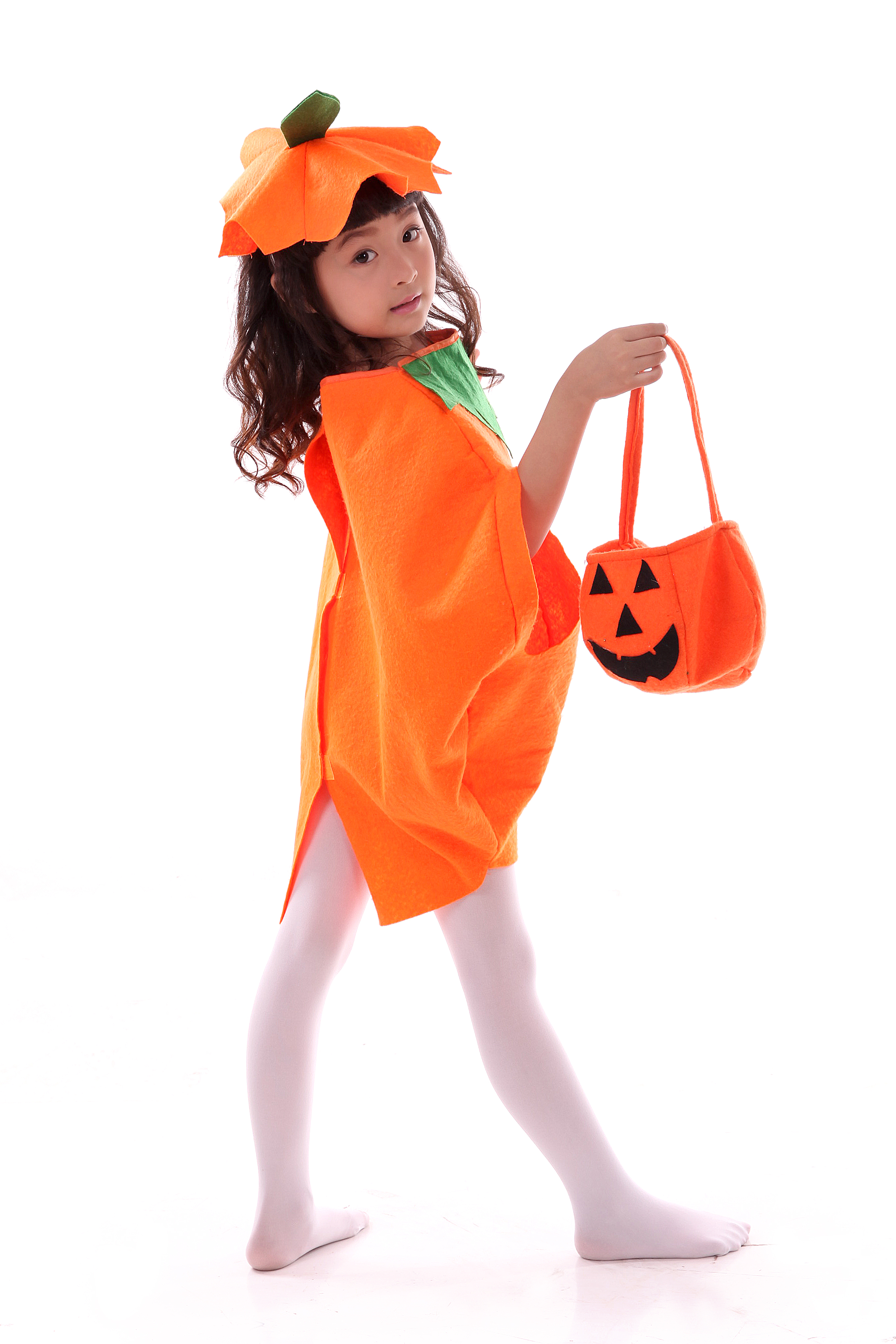 少儿万圣节幼儿化妆舞会装扮服装儿童亲子装演出服男女童南瓜衣服