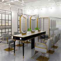 Hairdresser mirror high-end hair salon mirror European single mirror barber shop mirror makeup mirror