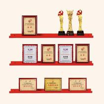 Certificate of honor wall display rack wall-mounted Office certificate trophy hanging wall single-word partition storage rack