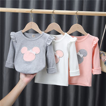 Girls Fall Clothes 2020 New Cotton Gas Children Cartoon T Shirts for Long Sleeved Baby Strike in the Child Tide