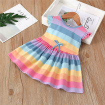 Childrens pure cotton dress 2020 new girl girls baby gas dress trend