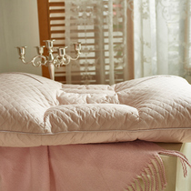 New super soft neck pillow 48*74cm fluffy and breathable 3D three-dimensional microfiber adult pillow pink Mary