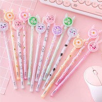High Yan value students with cute super cute water-based signature black carbon needle head girls easy-to-use gel pen