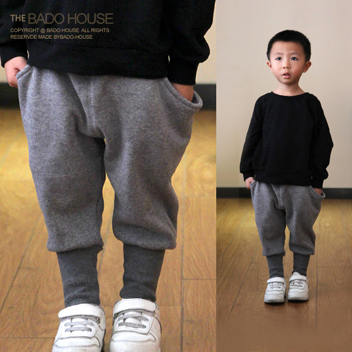 Spring Autumn Season Baby Boy Boy Boy Boy Clothing Baby Large PP Pants Sports Warm Kharen Pants Pure Cotton Plus Suede Long Pants Tide