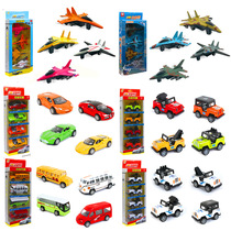 Alloy Car Toy Suit Engineering Car Fire Truck Military Police Car Pocket Toy Car Crash Resistant Metal Model Toy