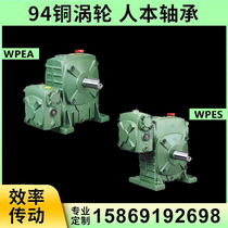 WPEA WPES worm gear reducer variable speed gearbox with motor vertical hand cranked small two-stage