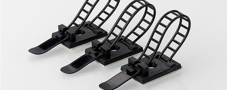 电缆电线可调粘式扎带固定座尼龙卡扣束线带固定器自粘胶cl-2