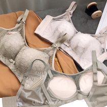 Thickened latex underwear Womens bandeau anti-light gathering breathable bra without steel rings to close the breast adjustment bra