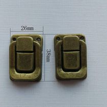 New Taiping buckle box buckle blue antique wooden box dark square buckle hardware accessories gift box wooden box accessories lock Tower buckle