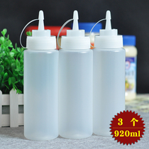 Salad Sauce Squeeze Bottle Squeeze Sauce Bottle Tomato Sauce Bottle Sharp Mouth Honey Paste Bottle Plastic Pickup Household Transparent Tide