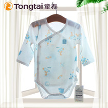 Tongtai cotton clothes newborn baby jumpsuit men and women baby triangle ha clothes summer air-conditioning clothing