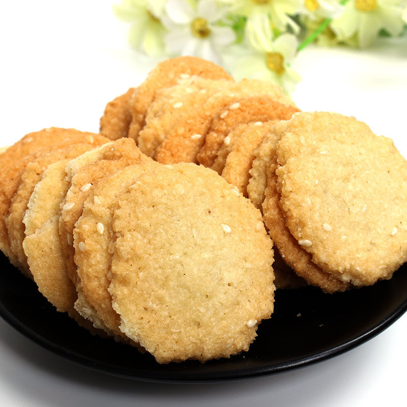 包邮 广东特椰鱼饼 阳江粤香奶香爷爷饼340g 下午茶点心糕点零食